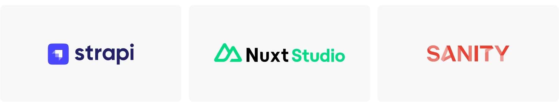 Strapi, Nuxt Studio and Sanity
