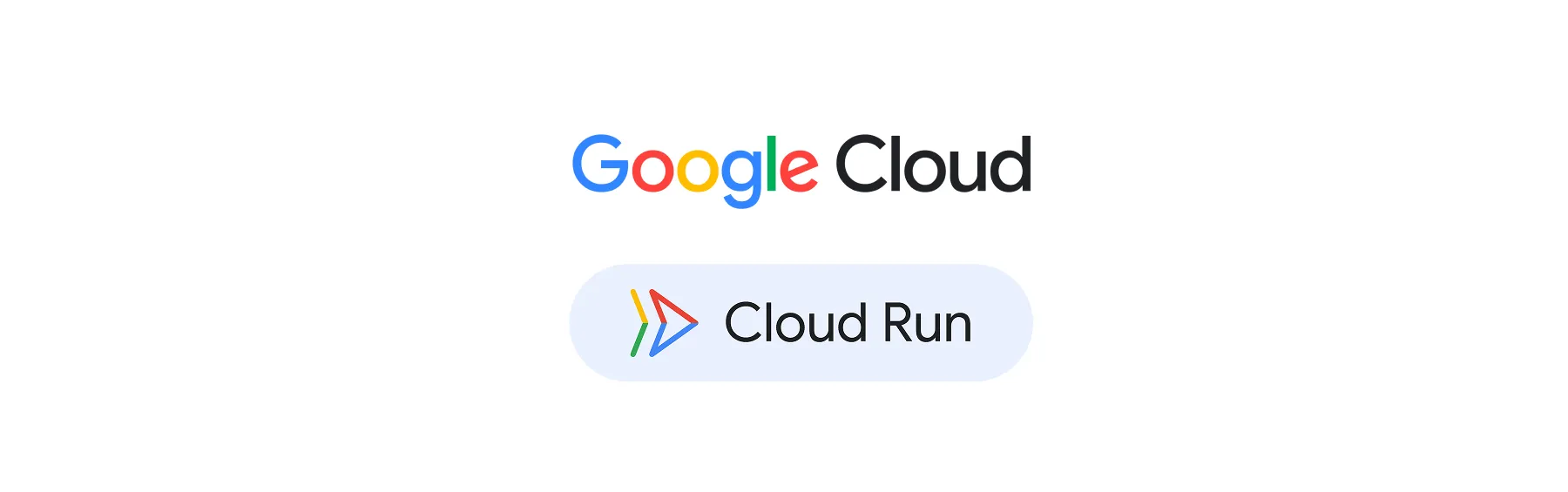 Google Cloud and Cloud Run logos