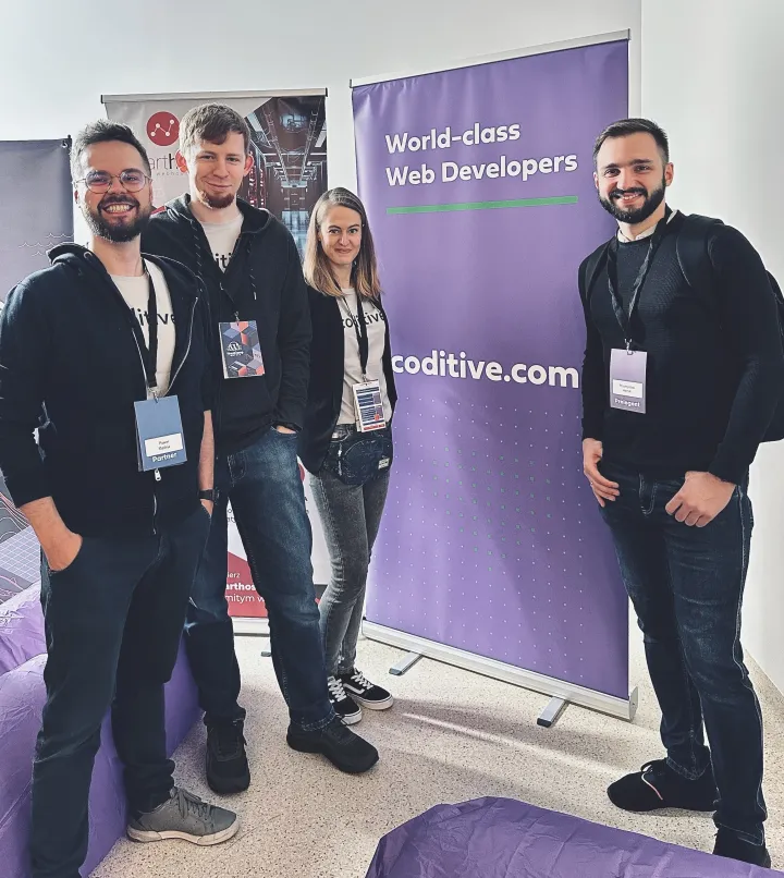 Coditive team at the WordCamp sponsors area