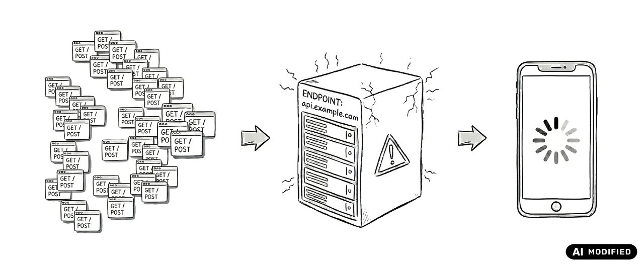 hand drawn image showing requests abuse